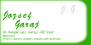 jozsef garaj business card